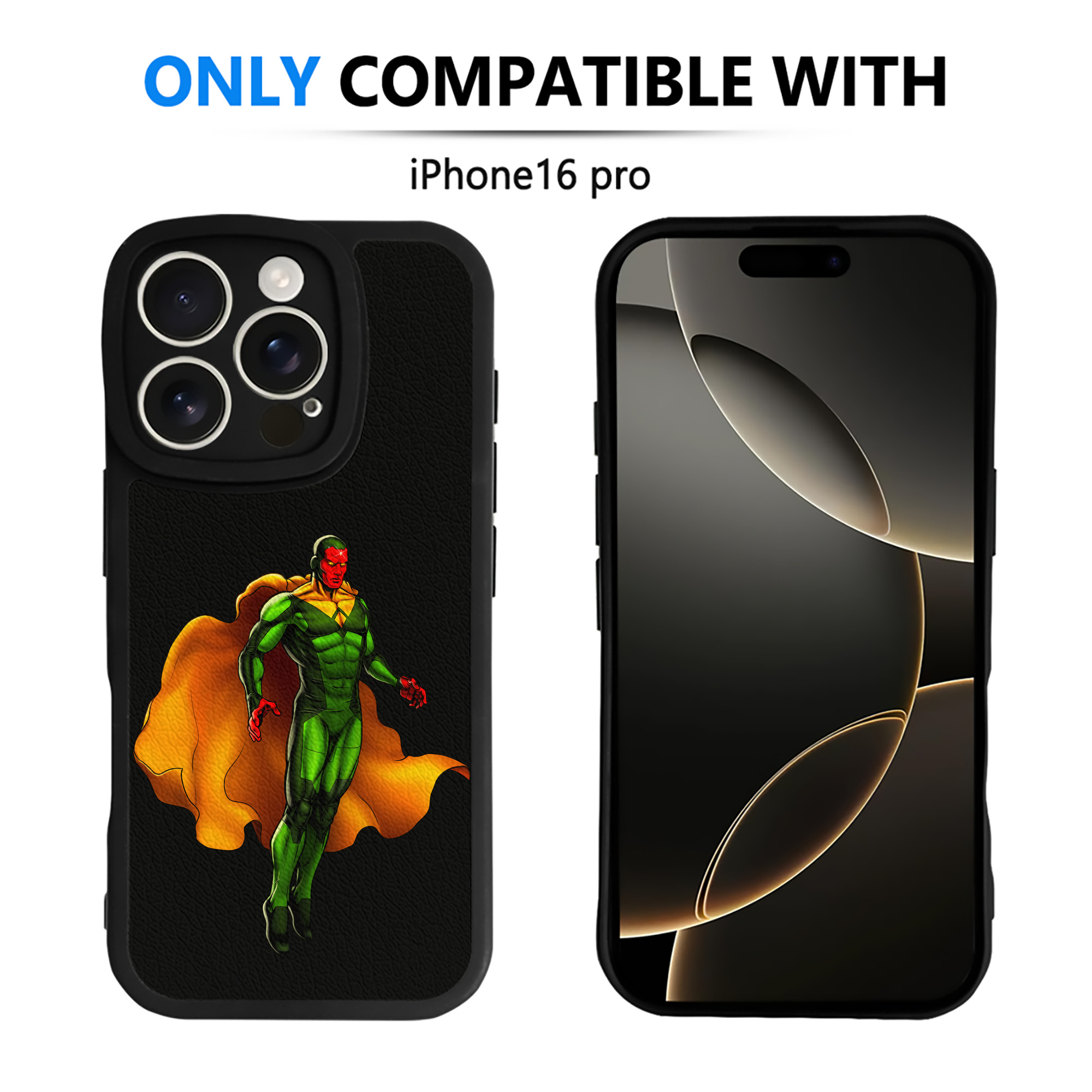 （画像用） アベンジャーズ The Avengers 【iPhone 16シリーズ対応】シリコンスマホケース（レザー調） 材質：シリコン
